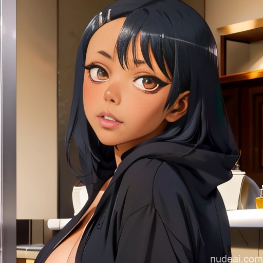 related ai porn images free for Nagatoro Hayase, Hair Ornament, Brown Eyes, Hairclip ,dark Skin, Black Hair Huge Boobs Big Ass Front View Soft + Warm Restaurant Naked Hoodie 裸体卫衣