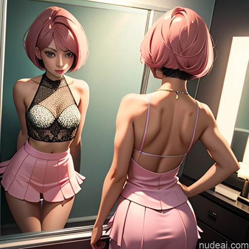 related ai porn images free for Woman Big Ass Small Tits Short Hair 18 Pink Hair Asian Mirror Selfie Bedroom Back View Transparent Micro Skirt Pose Panty Pull And After Sex