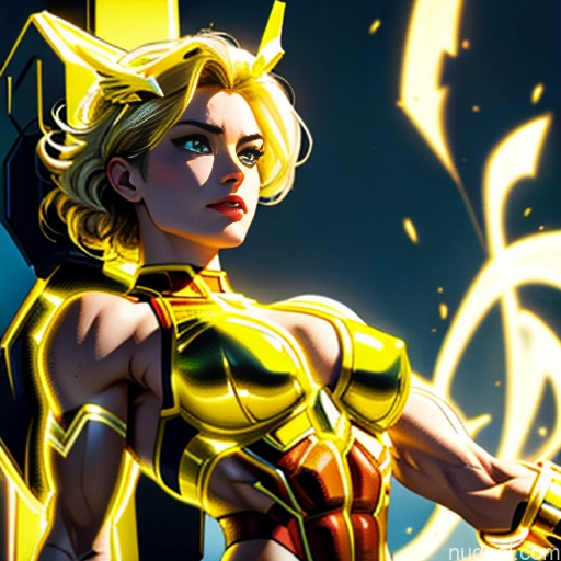 ai nude image of pics of Captain Marvel Busty Abs Front View Woman Bodybuilder Super Saiyan Neon Lights Clothes: Yellow Neon Lights Clothes: Orange SuperMecha: A-Mecha Musume A素体机娘