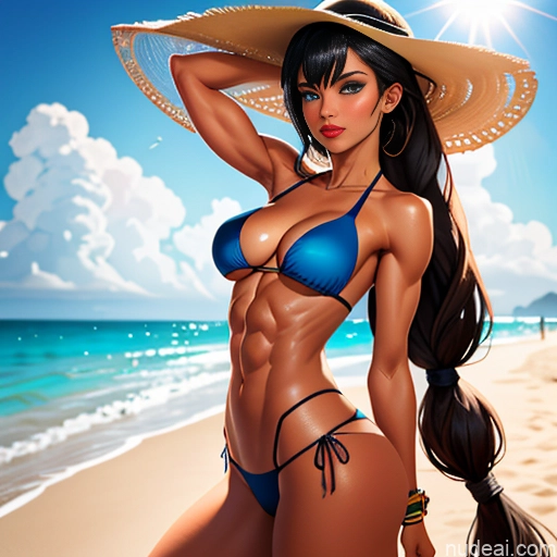 related ai porn images free for Woman Model Athlete Busty Perfect Boobs Beautiful Sunglasses Lipstick Muscular Abs Long Legs Tall Perfect Body Long Hair Tanned Skin Oiled Body Muscle Slider 20s Seductive Pouting Lips Sexy Face Black Hair Deep Blue Eyes Bangs Straight Hime Cut Street Bikini Thong Daisy Dukes