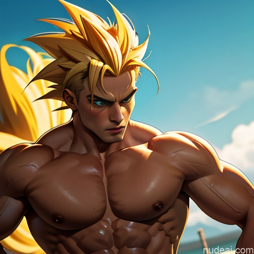 Bodybuilder Super Saiyan Super Saiyan 4 Cyborg Style Cyborg Android