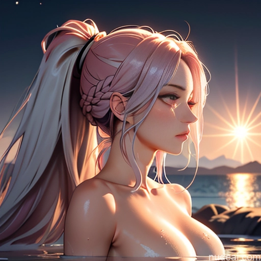 related ai porn images free for Woman One Huge Boobs Long Hair Short Oiled Body 20s Sad Seductive Pink Hair Straight Japanese Warm Anime Soft Anime Shower Side View Front View Nude Yoga Bathing Partially Nude Topless Jewelry Dark Lighting Detailed Transparent