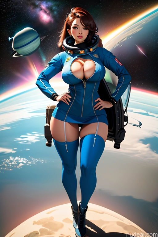 related ai porn images free for Milf Beautiful Big Ass Thick Big Hips Cleavage Thigh Socks Micro Skirt Space Suit