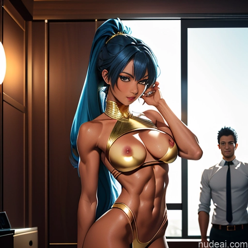 related ai porn images free for Perfect Boobs Perfect Body Dark Skin Oiled Body 20s Blue Hair Egyptian Soft Anime On Back Cumshot Nude Gold Jewelry Dark Lighting Detailed Bedroom Big Hips Busty Huge Boobs Bangs Ponytail Ahegao Sexy Face Against Glass Sex Woman + Man