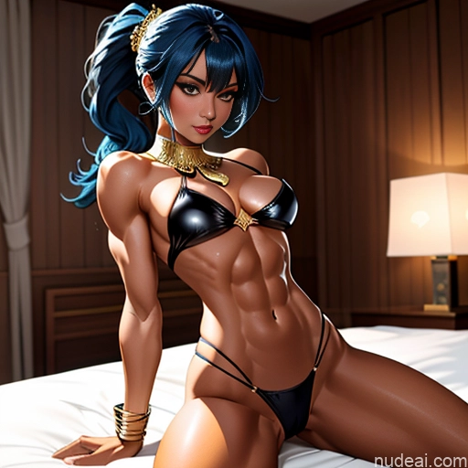 related ai porn images free for Perfect Body Oiled Body Blue Hair Bedroom Partially Nude Gold Jewelry Busty Bangs Ponytail Woman Perfect Boobs Detailed Ahegao Egyptian Spreading Legs Dark Skin Dark Lighting On Back Superhero Dark Fantasy Soft Anime