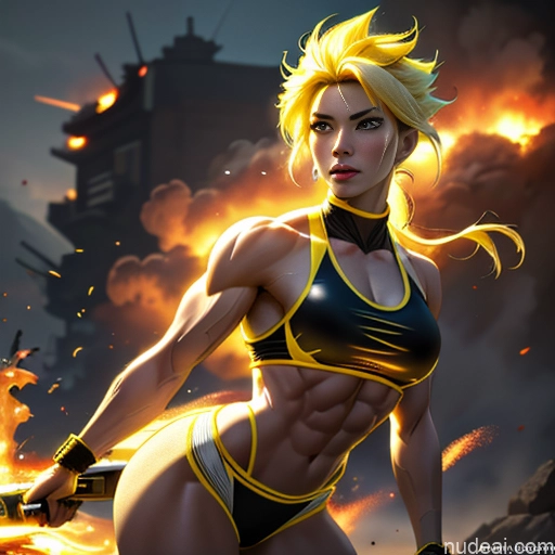 ai nude image of pics of Super Saiyan Science Fiction Style Woman Bodybuilder Busty Asian Front View Japanese Cosplay Battlefield Chinese Korean Malaysian Mongolian Abs Cyborg Neon Lights Clothes: Yellow Neon Lights Clothes: Orange Neon Lights Clothes: Red