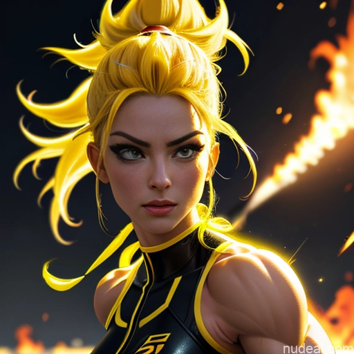 ai nude image of pics of Super Saiyan Science Fiction Style Woman Bodybuilder Busty Asian Front View Japanese Cosplay Battlefield Chinese Korean Malaysian Mongolian Abs Cyborg Neon Lights Clothes: Yellow Neon Lights Clothes: Orange Neon Lights Clothes: Red