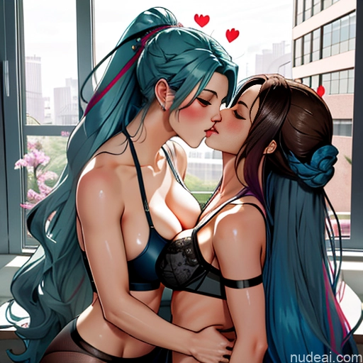 related ai porn images free for Woman Two Straight Korean Kisses On Back Stockings Panties Beautiful Blue Hair Sports Bra Ponytail Huge Boobs Big Ass Long Hair Fairer Skin Pink Hair Green Hair Brunette Office Shower Prison