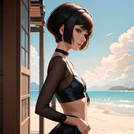 related ai porn images free for One Anime Skinny Small Tits Big Ass Short Short Hair 18 Brunette Pixie White Choker Dress Pose 不小心摔倒 Fallen_down