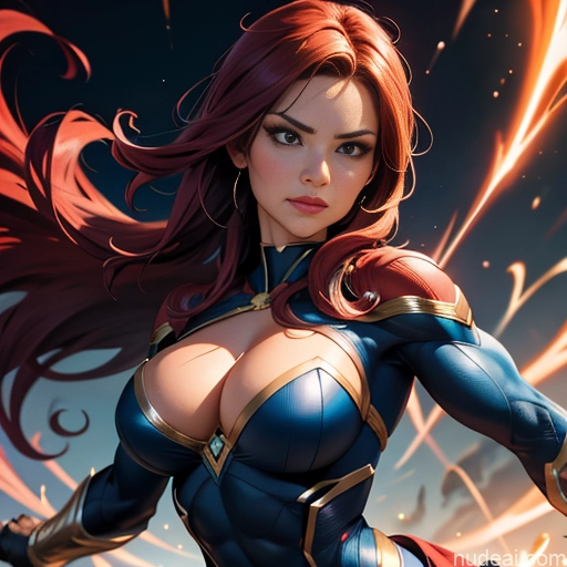 related ai porn images free for Superheroine Superhero Busty Muscular Abs Powering Up Ninja