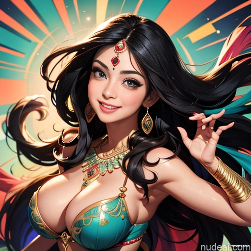 related ai porn images free for Woman One Busty Perfect Boobs Perfect Body Happy Black Hair Long Hair Indian Front View Sari Salwar Jewelry Transparent