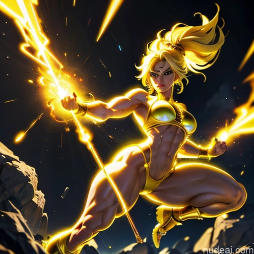 related ai porn images free for Muscular Busty Abs Powering Up Science Fiction Style Super Saiyan Super Saiyan 3 Neon Lights Clothes: Yellow Regal Bodybuilder Chain Shackles Gold Jewelry