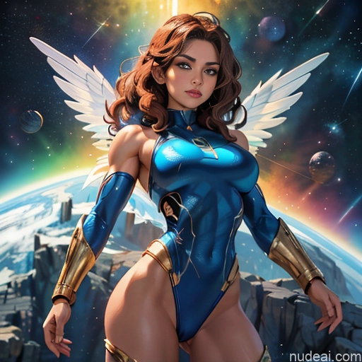 related ai porn images free for Israel Jewish Superhero Bodybuilder Busty Abs Powering Up Heat Vision Regal Has Wings Muscular Curly Hair Science Fiction Style Space Dynamic View