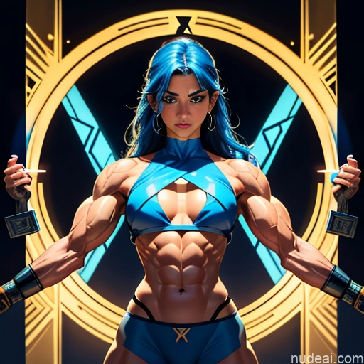 related ai porn images free for Israel Jewish Muscular Abs Powering Up Superhero Busty Bodybuilder