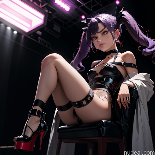 related ai porn images free for Small Tits 18 Sad Purple Hair Pigtails Angst Stage Choker Bdsm High Heels Dark Lighting Detailed Kidnapped-bdsm-willing Partner Two Spreading Legs