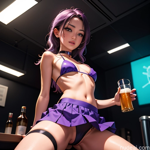 related ai porn images free for Lingerie Model One Perfect Boobs Busty Beautiful Perfect Body Purple Hair Straight White Soft + Warm Front View Choker Micro Skirt Microkini Stockings Straddling Seductive 18 Club Beer