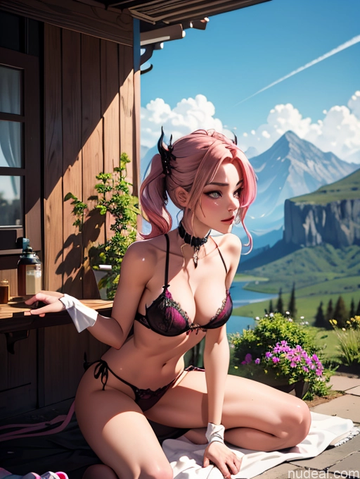 related ai porn images free for Lingerie Model One Perfect Boobs Perfect Body 18 Pink Hair Straight White Maid Seductive Front View Fantasy Armor Bending Over Skin Detail (beta) Mountains