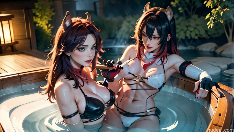 ai nude image of pics of Perfect Boobs Beautiful Lipstick Muscular Milf Black Hair Seductive Hot Tub Wine Cute Monster Spread Pussy Dangerous Beast Cosplay Yae Miko: Genshin Impact Cosplayers