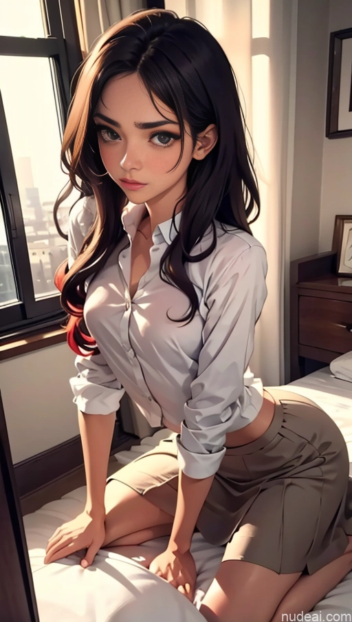 related ai porn images free for One Sorority Skinny 18 Sad Serious Brunette Curly Hair White Soft Anime Bedroom Pet Play Shirt Long Skirt