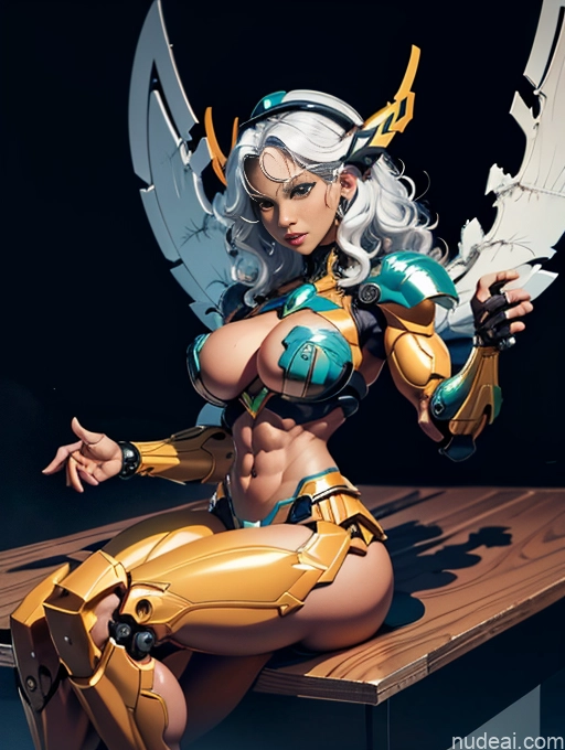 ai nude image of pics of Beautiful Big Ass Big Hips Skinny Abs Perfect Body Afingering Buxomy FairArguementBut 40s Seductive Dark Fantasy Dynamic View Detailed Perfect Boobs Busty Muscular Thick Woman Curly Hair African SuperMecha: A-Mecha Musume A素体机娘 White Hair