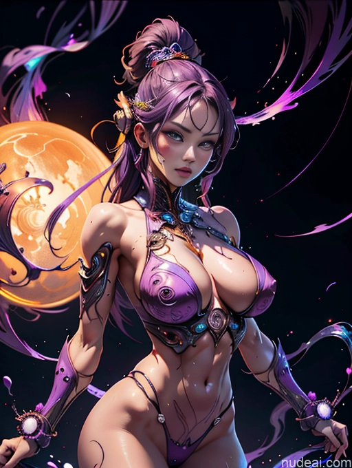 ai nude image of pics of Beautiful Big Ass Big Hips Skinny Abs Perfect Body Afingering Buxomy 40s Seductive Detailed Muscular Woman Thick Tanned Skin Made Of Fractals Dark Fantasy Full Frontal Busty Perfect Boobs Purple Hair Long Hair Chinese Dark Lighting