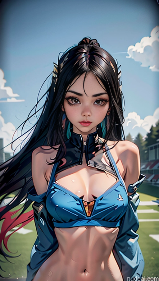 related ai porn images free for Transparent Black Hair Panties Sports Bra Perfect Boobs Busty 20s Model Long Hair Ahri, 1girl, Long Hair, Animal Ears, Whisker Markings, Korean Clothes, Cleavage, Detached Sleeves Guided Breast Grab