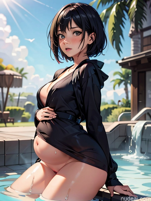 related ai porn images free for Woman Two Beautiful Small Ass Short Hair 18 Brunette White Soft Anime Front View Belly Inflation, Cuminflation, Overeating Bathrobe Hot Tub