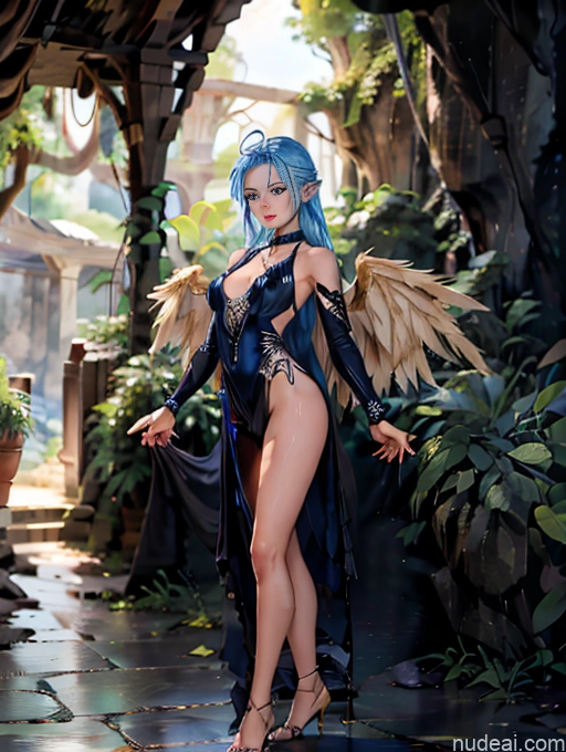 ai nude image of pics of Model Perfect Boobs Beautiful Small Ass Skinny Long Legs Tall Perfect Body Blue Hair, Medium Hair 18 Deep Blue Eyes Blonde Cute Monster Cave Maske's Balls Deep Deepthroat Choker Dance Dress: Ballet Bdsm Powering Up Detailed Has Wings