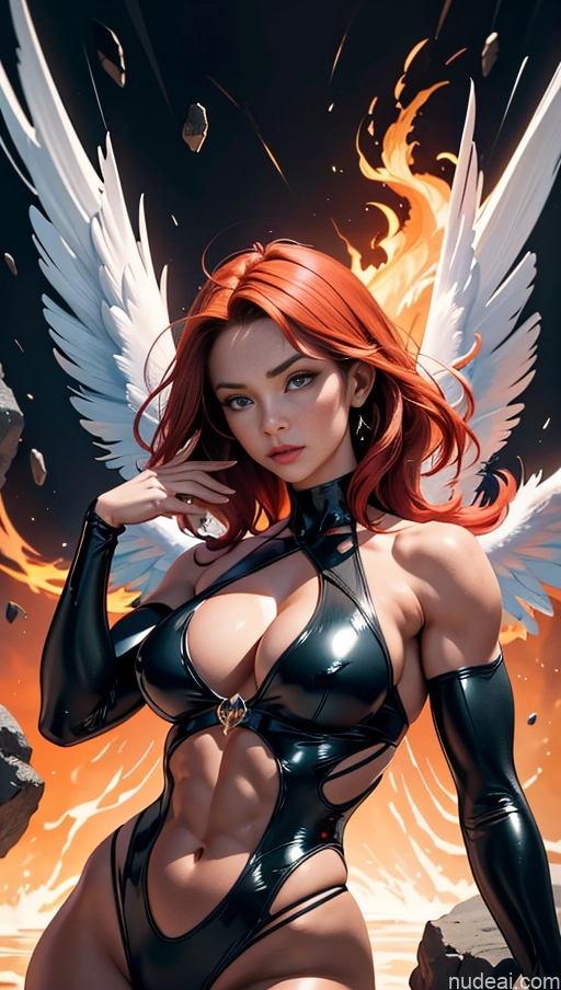 related ai porn images free for Bodybuilder Several Busty Muscular Abs Perfect Body Bright Lighting Surrealist Hell Angel