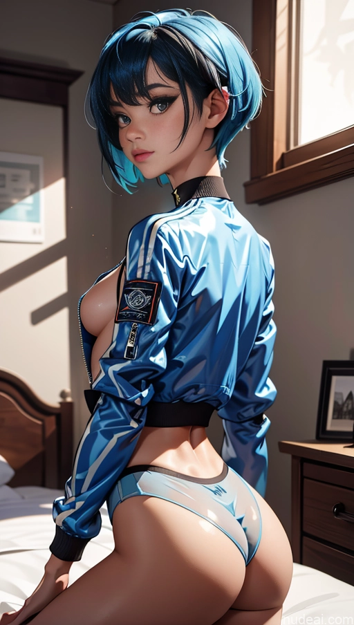 related ai porn images free for Sorority Small Tits Small Ass Skinny 18 Pixie Asian Choker Stylish Bomber Transparent Bedroom Back View Blue Hair