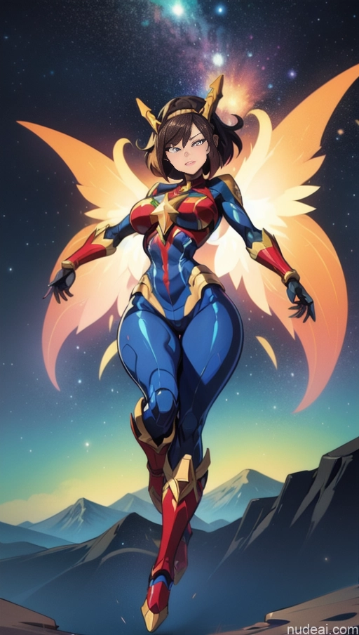 related ai porn images free for Bodybuilder Several Busty Muscular Abs Surrealist Space Dynamic View SSS: A-Mecha Musume A素体机娘 Heat Vision Has Wings Captain Marvel Powering Up