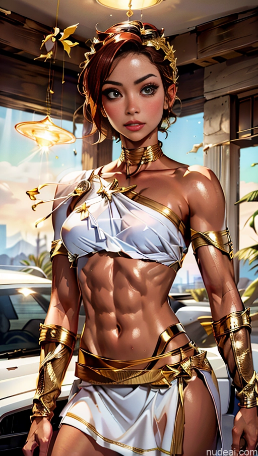 related ai porn images free for Woman Several Perfect Boobs Muscular Abs Car Dynamic View Powering Up Menstoga, White Robes, In White And Gold Costumem, Gold Headpiece, Gold Belt, Gold Chain Captain Marvel