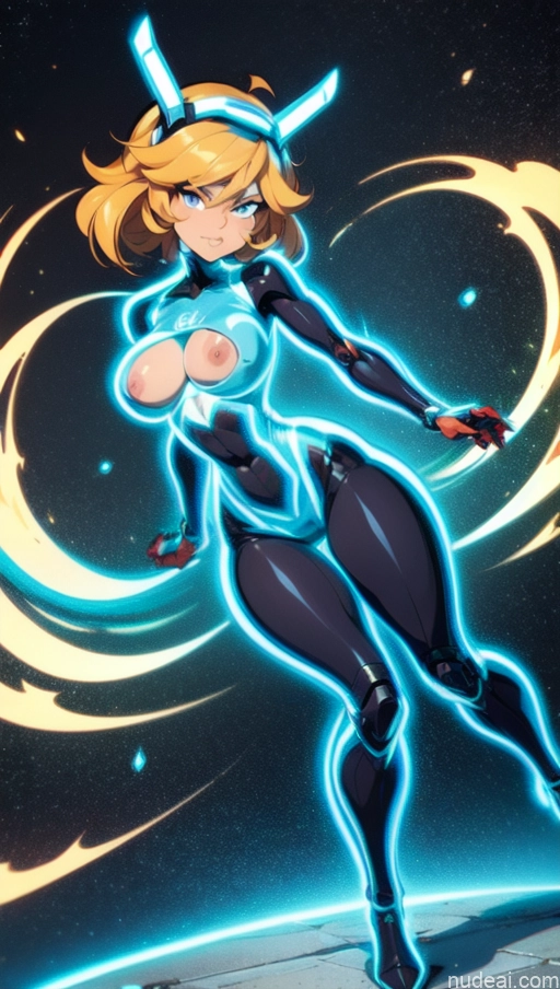 related ai porn images free for Bodybuilder Several Perfect Boobs Muscular Abs Perfect Body Jewish Surrealist Dynamic View Military Superhero SSS: A-Mecha Musume A素体机娘 Israel Powering Up Neon Lights Clothes: Blue