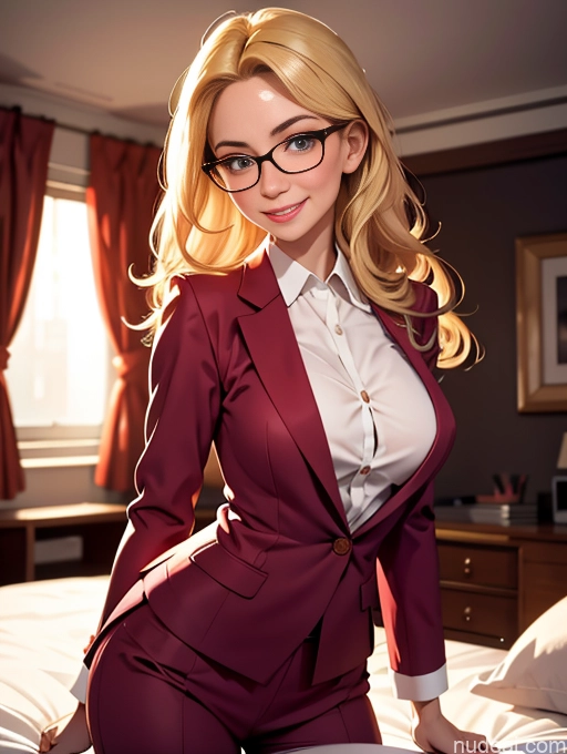 related ai porn images free for Perfect Boobs Blonde Bedroom Glasses Long Hair Happy Suit Shirt Flight Attendant