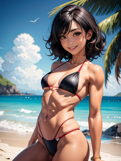 related ai porn images free for Perfect Boobs Happy Beach Microkini Muscular Black Hair Bodybuilder Curly Hair