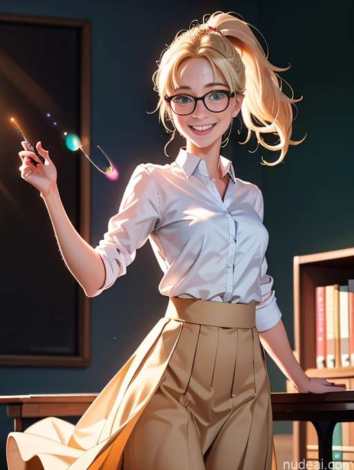 related ai porn images free for 18 German Happy Professor Shirt Glasses Ponytail Long Skirt Blonde