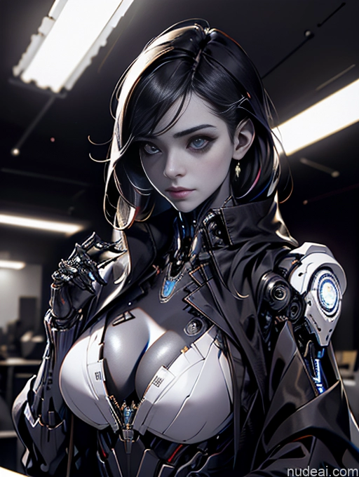 related ai porn images free for Cyborg Alternative Dark Lighting Jewelry Secretary Suit Office 18 Seductive Serious Busty Cyberpunk Graphics Cleavage Futuristicbot V2