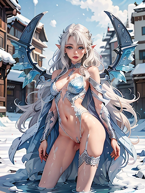 related ai porn images free for Elemental Series - Ice Curly Hair Of Love Deep Blue Eyes Spread Pussy Anime Model Small Tits Small Ass Skinny Long Legs Tall Perfect Body 18 White Hair Snow Nude Choker Has Wings