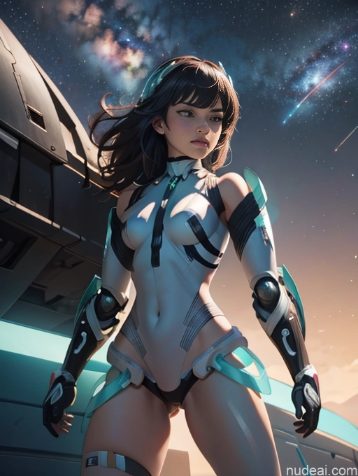 Cyborg Detailed Powering Up Dark Lighting Jewelry Cleavage Deva Battle Suit/Angela Balzac Cosplay Dynamic View Stargazing