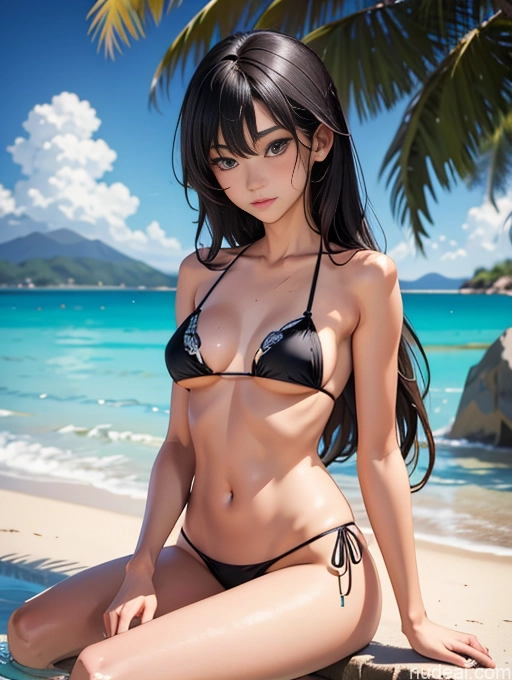 related ai porn images free for Model One Beautiful Skinny 18 Black Hair Long Hair Japanese Bikini Close Up Vaginal + Creampie